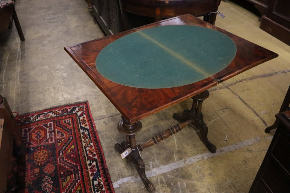 A Victorian mahogany work table in the Gillows style, width 64cm depth 40cm height 74cm